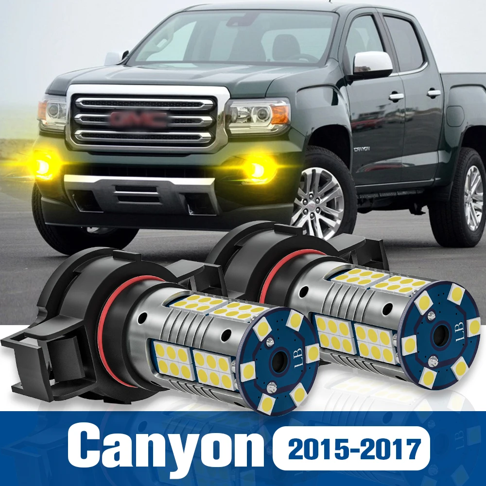 

2pcs LED Fog Light Blub Lamp Accessories Canbus For GMC Canyon 2015 2016 2017