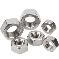 102550pcs 304 stainless steel din934 hexagon hex nut for m1 6 m2 m2 5 m3 m3 5 m4 m5 m6 m8 m10 screw bolt