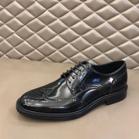 high quality genuine leather men dress shoes business brand fashion luxury wedding comfortable brogue gentlemans formal shoes