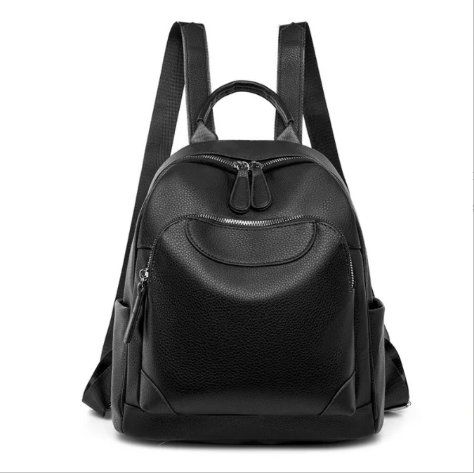 

2022 New Women Casual PU Backpack Female Fashion Shoulder Travel Shoulder Backpacks