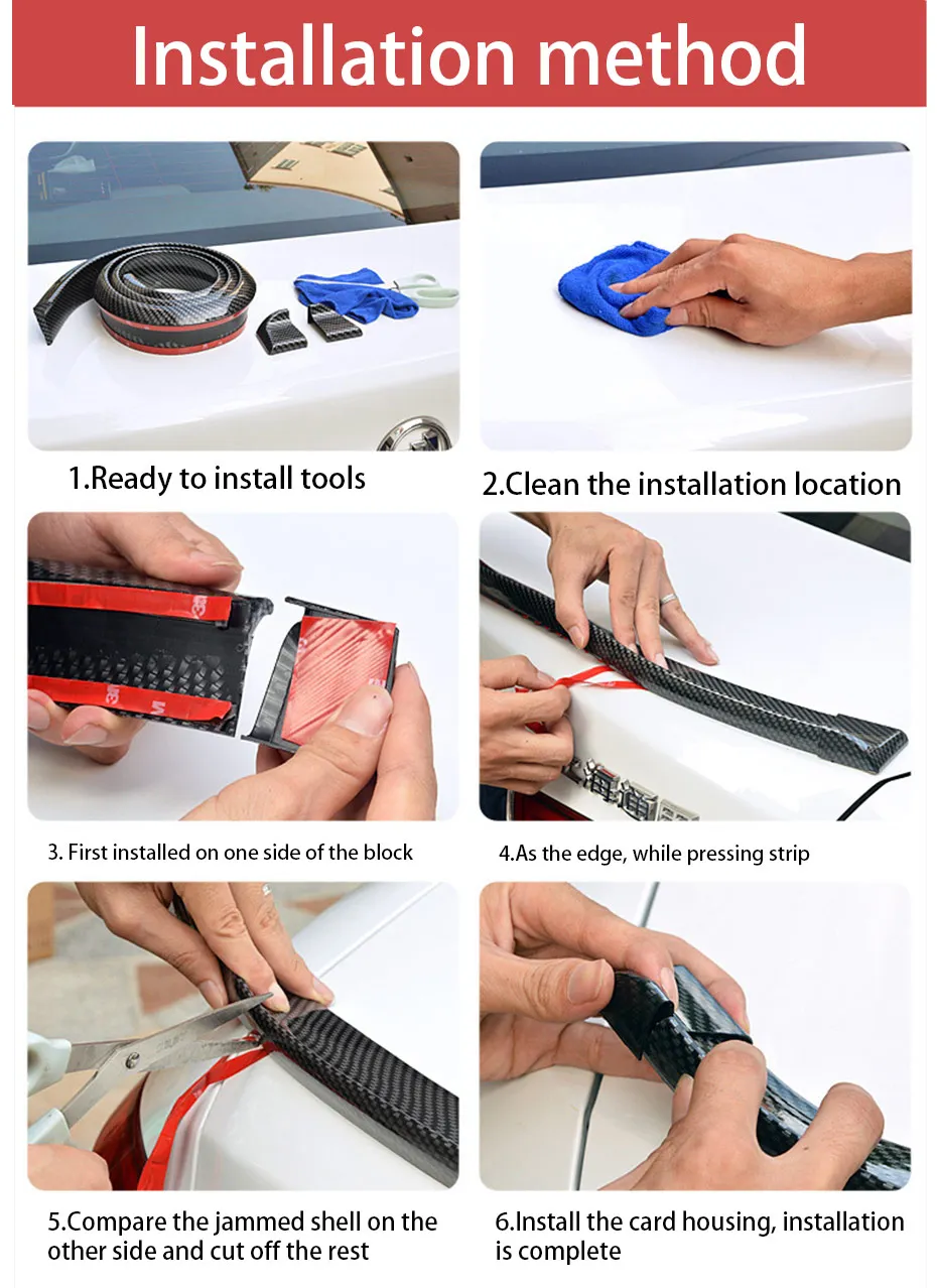 Универсальный задний спойлер для стайлинга автомобиля спойлеры из углеродного