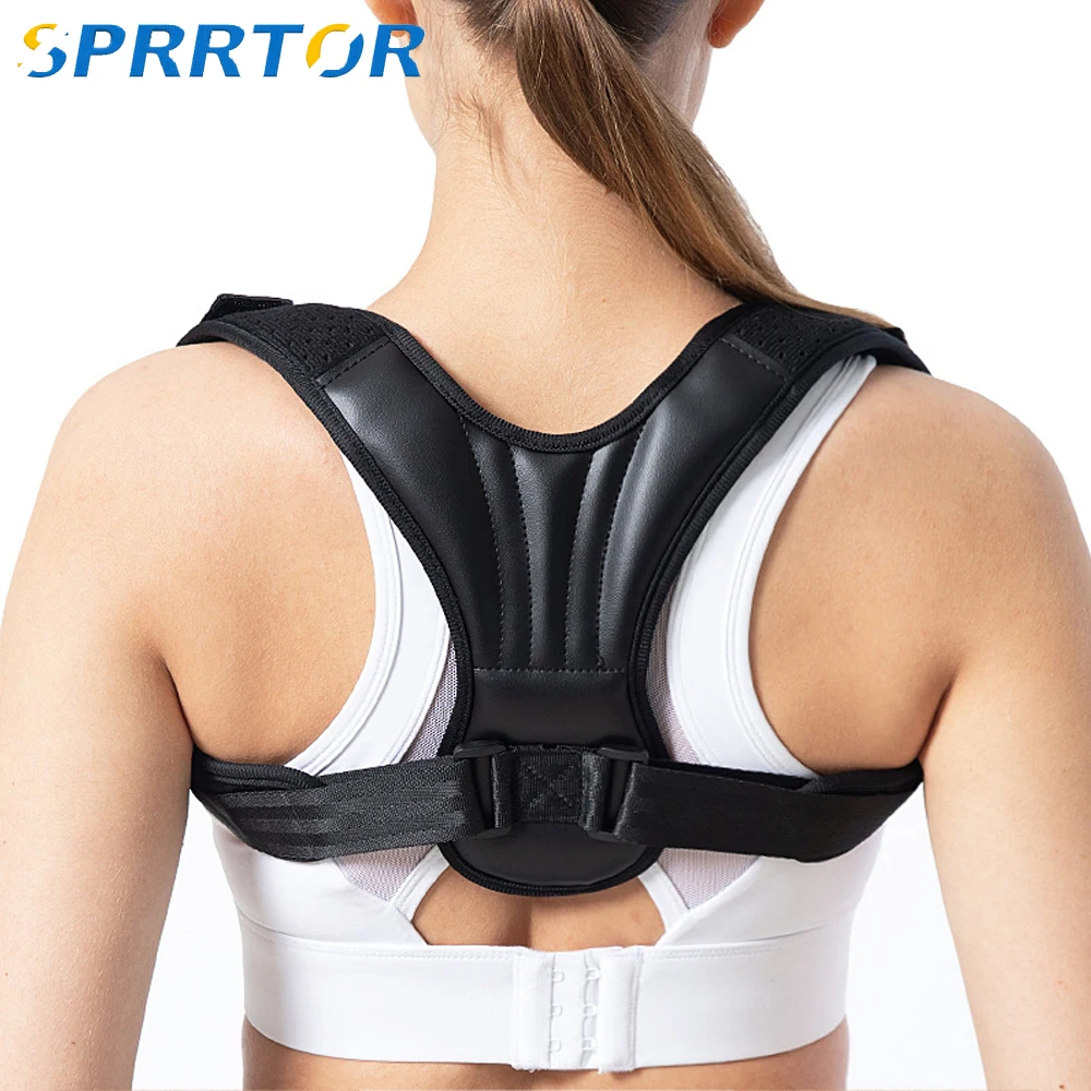 

Posture Corrector for Adults and Kids,Adjustable Upper Back Brace,Breathable Back Support straightener,for Bad Posture,Pain