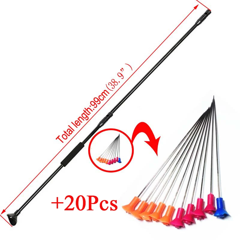 

Archery 20Pcs Metal Blow Darts Needles Leopard M50 Blow Arrows with Junction Tube for Hunting Shooting Fitness equipment
