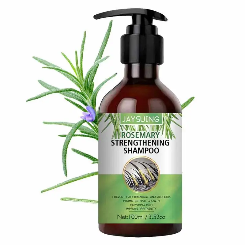 

100ml Natural Rosemary Shampoo Anti Itching Fluffy Shampoo Refreshing Oil Control Shampoo For Dry Frizzy Oil Damaged Hair