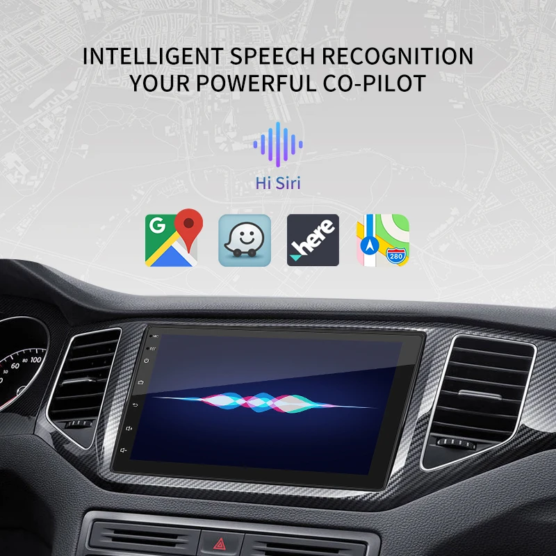 Автомобильная Беспроводная стереосистема Carplay 7 9 10 дюймов Android плеер радио 2 Din