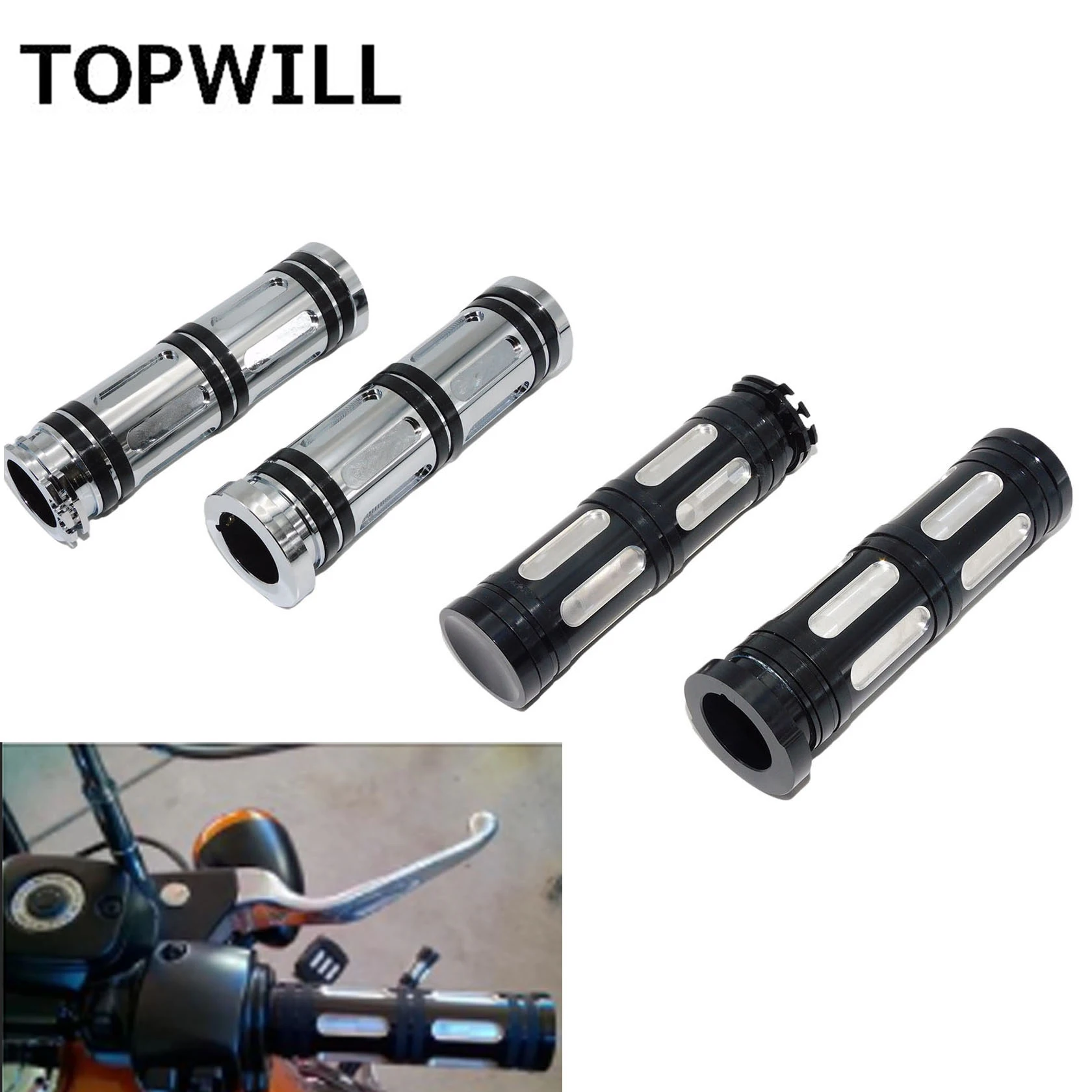 

Мотоциклетные CNC 1 "25 мм ручные ручки для Harley Touring Street Road Glide Sportster XL883 Dyna VRSC Softail