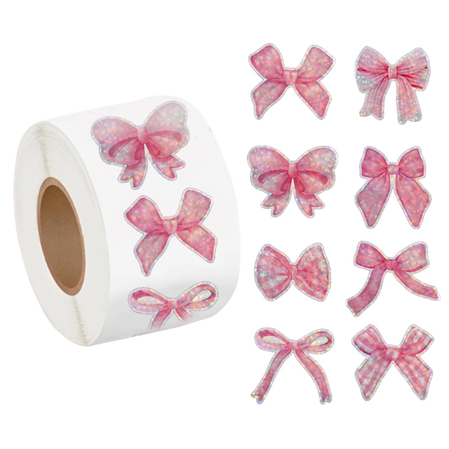 

Блестящие наклейки с бантом 100-500 шт