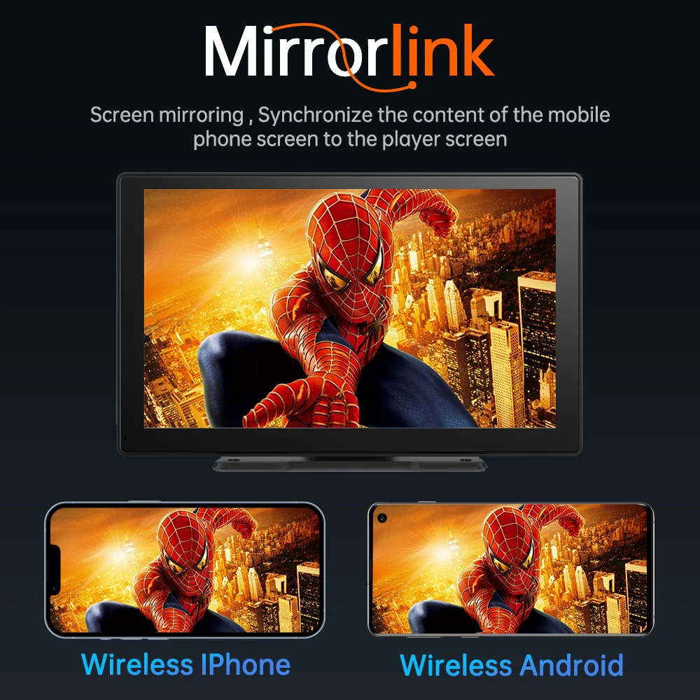 JIUYIN 9-дюймовый универсальный автомобильный радиоприемник беспроводной Carplay Apple