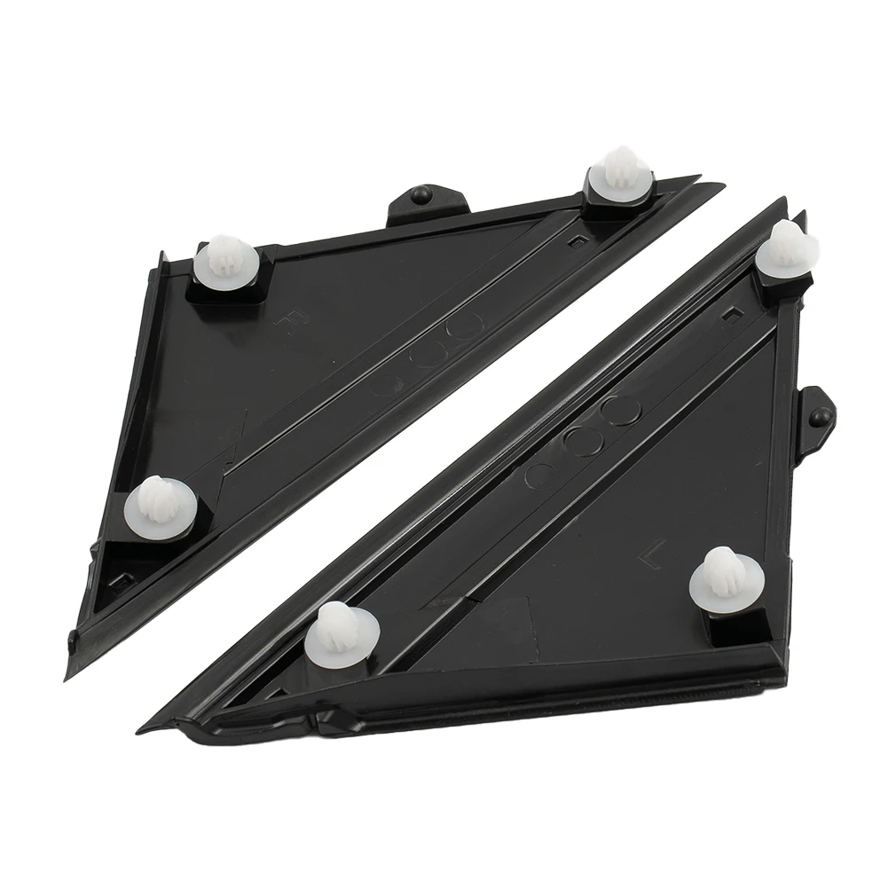 

2 шт., треугольные накладки на автомобильное зеркало заднего вида, матовые черные молдинги, аксессуары для 500 2012-2019 1SJ85KX7AA 1SD00KX7AA