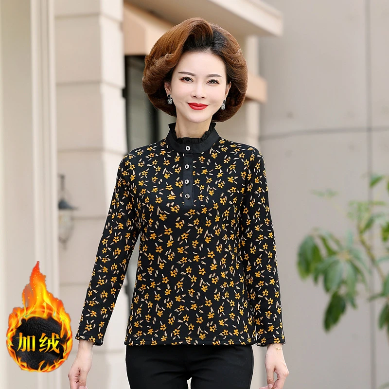 Новинка, флисовые Топы для женщин, Осенний вязаный пуловер с высоким воротником и длинным рукавом, пальто, женская плюшевая теплая туника, одежда