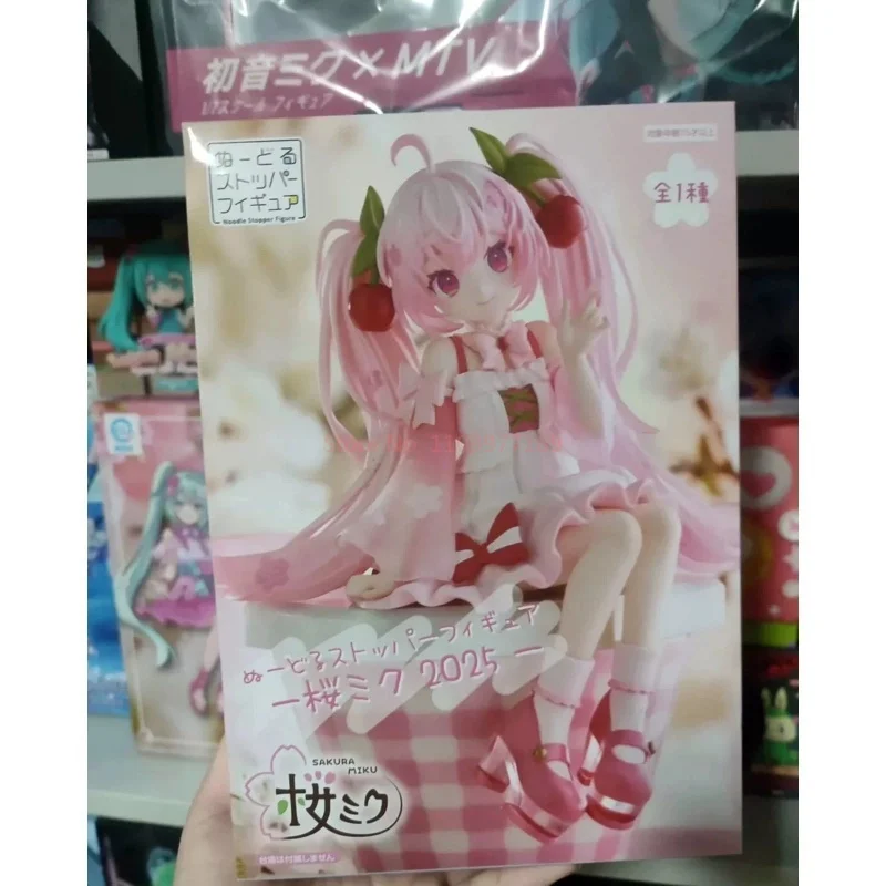 Hatsune Miku Sakura 2025 FuRyu пробка для лапши ПВХ 14 см аниме фигурки оригинальная модель