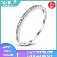 lmnzb stackable female ring tibetan silver s925 micro pave 5a zircon cz wedding band rings for women bridal party jewelry gift