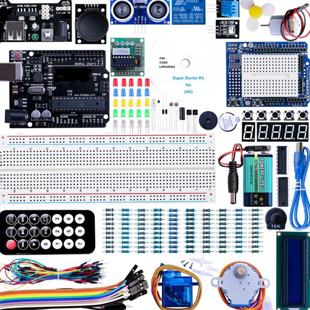 

For UNO Project Super Starter Kit with Tutorial and UNO R3 Compatible with for Arduino IDE