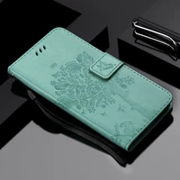 card slot leather women case for iphone 14 13 se 2020 12 11 pro xr x xs max 8 7 6 6s plus cute tree cat phone bags fundas dp06f
