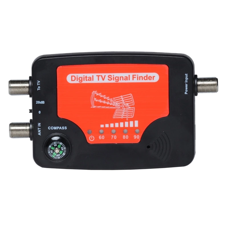 

LCD Displaying TF 01 Satellite Meter TV Signal Finder Signal Finder Alignment Signal Satfinders Meter Compass