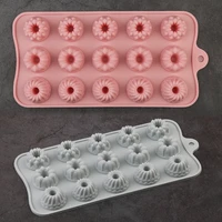 silicone chocolate molds candy mold ice mold baking tools 3d flower shape for cake cupcake muffin chocolate diy