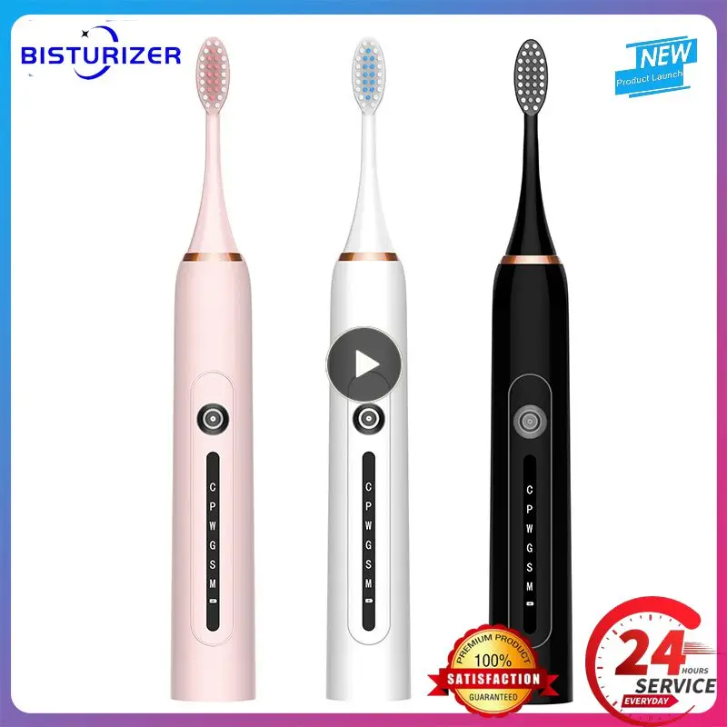 

Зубная щетка звуковая электрическая с 4 сменными головками, устройство для удаления зубного налета, USB, 6 предметов, 1-8 шт.