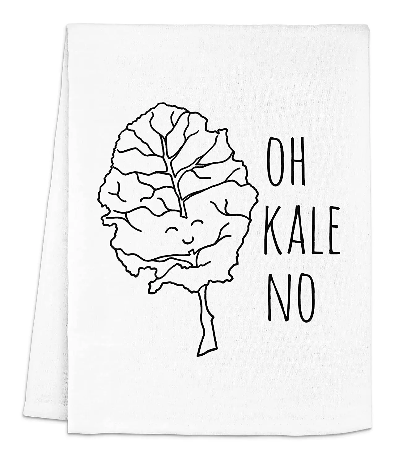 Moonlight Makers Funny Dish Towel, Oh Kale No! Flour Sack Ki