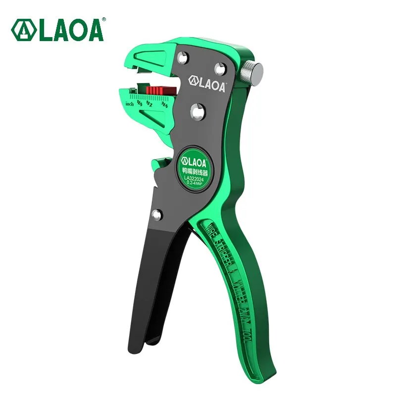 LAOA Automatic Wire Stripper Flatwire Cutter Stripping Plier 0.2 to 4mm Range Length Adjustment For Electrician LAOA Automatic Wire Stripper Flatwire Cutter Stripping Plier 0.2 to 4mm Range Length Adjustment For Electrician