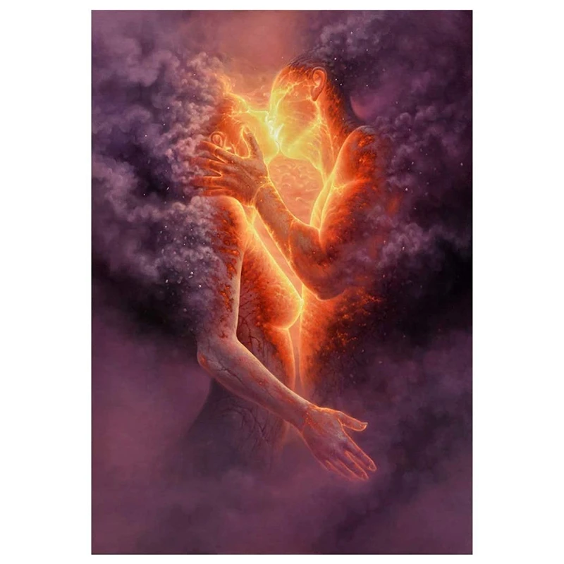 

Adult Paint By Number Kits on Canvas 16X20 Inch DIY Acrylic Painting Kit for Kids & Adults Beginner - Volcanic Kiss