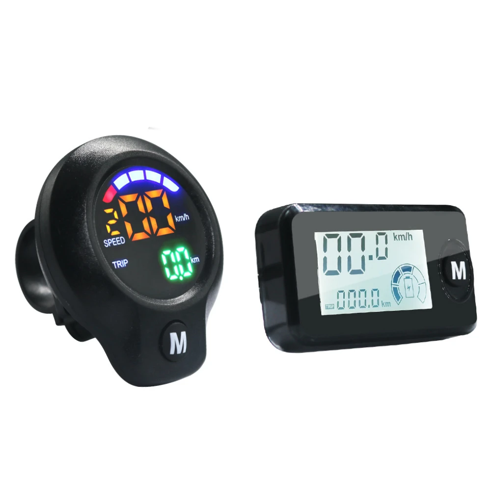 24V 36V 48V 60V 72V Electric Scooter Ebike LED Display Speed Meter Dashboard Record Independent Instrument Bicycle Accessories