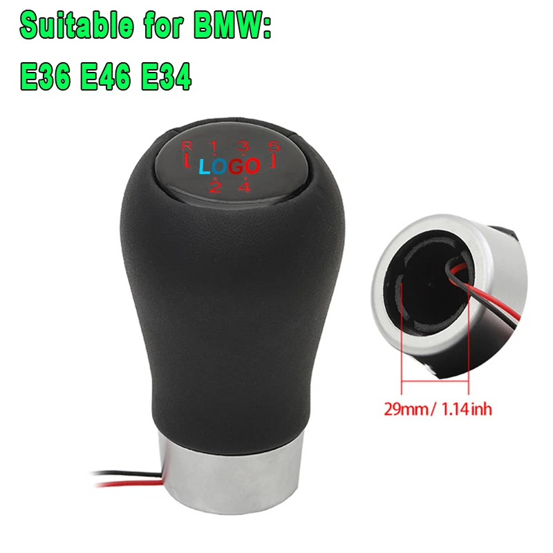 

Светодиодные фонари, ручка переключения передач для BMW E36 E46 E34, ручка переключения передач, 5 6-скоростная ручка переключения передач, рычаг переключения передач, ручной шарнир