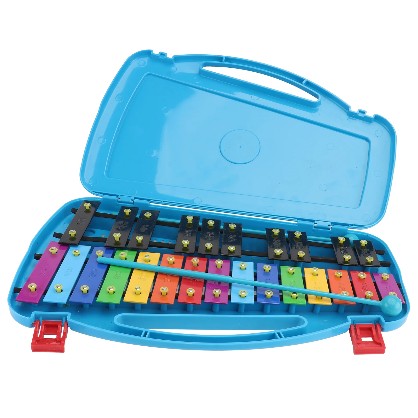 

Металлофон ударный музыкальный с 25-дюймовой цветной алюминиевой пластиной, 1 шт.