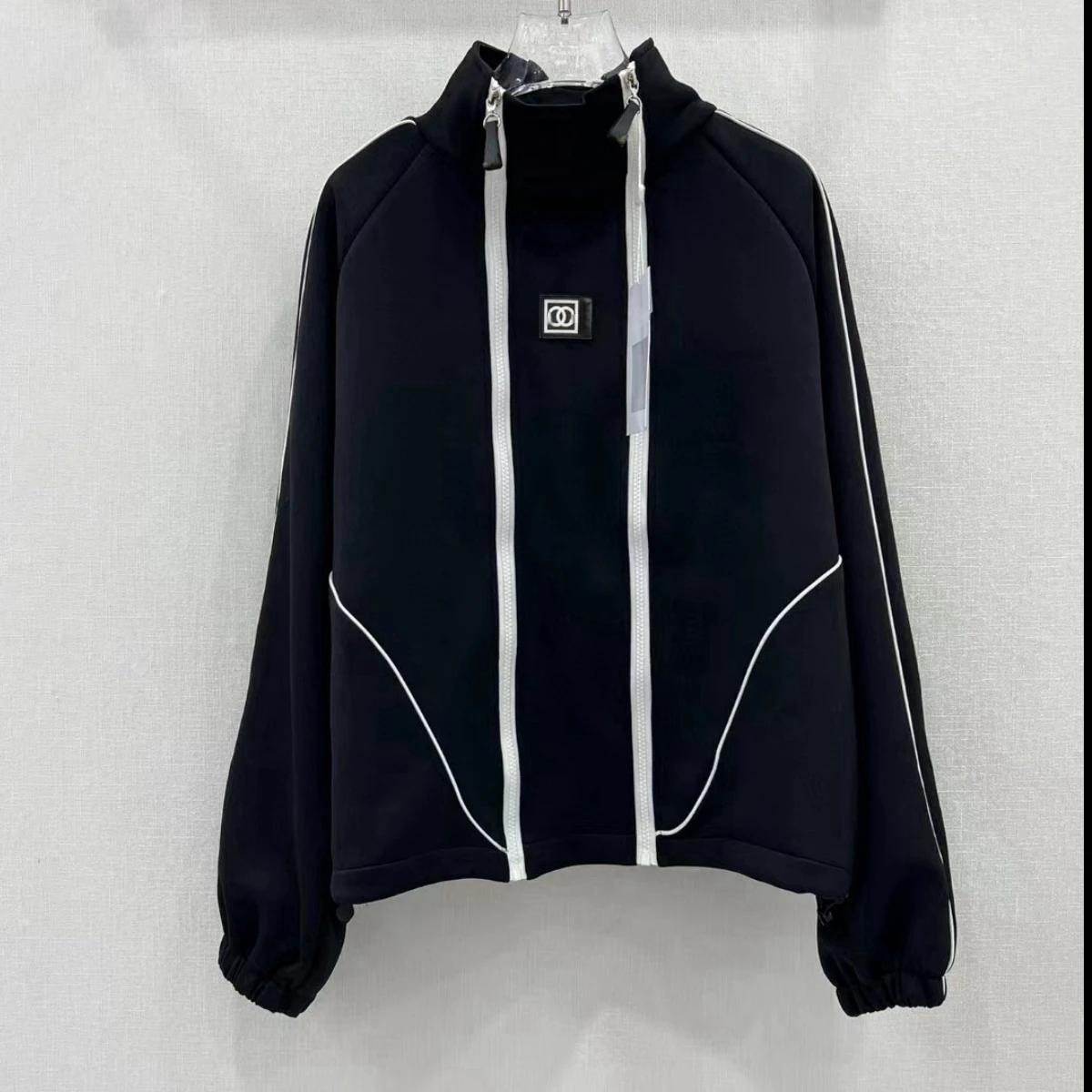 

2023 Autumn And Winter New Casual Fashion Color Contrast Double Zipper Hoodie