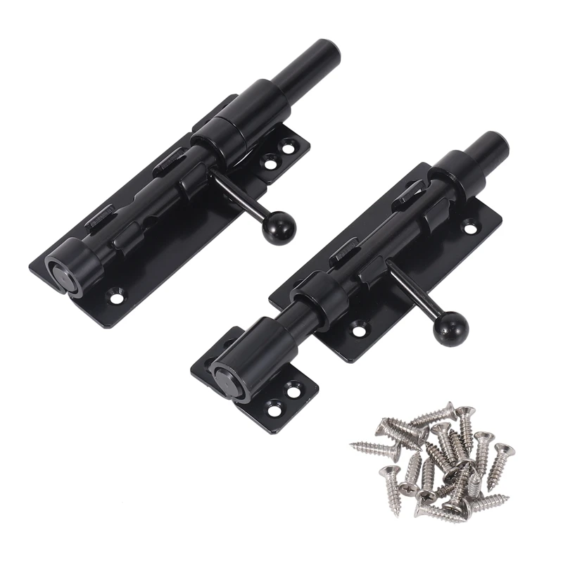 

2Pcs Heavy Duty 304 Stainless Steel Latches 14Mm Dia Solid Barrel Bolt Sliding Door Bolt For Barn Fence Shed Basement