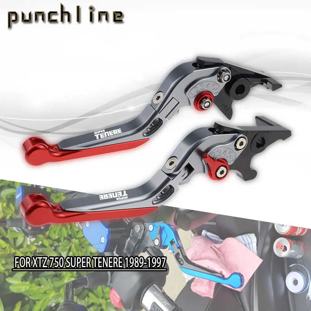 

Fit For XTZ 750 Super Tenere 1989-1997 Motorcycle CNC Accessories Folding Extendable Brake Clutch Levers Adjustable Handle Set