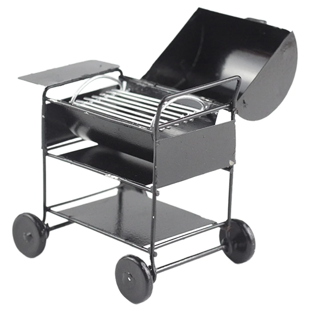 

Мини-гриль для барбекю, миниатюрная кухонная посуда, маленькая игрушка для ролевых игр, украшение для барбекю