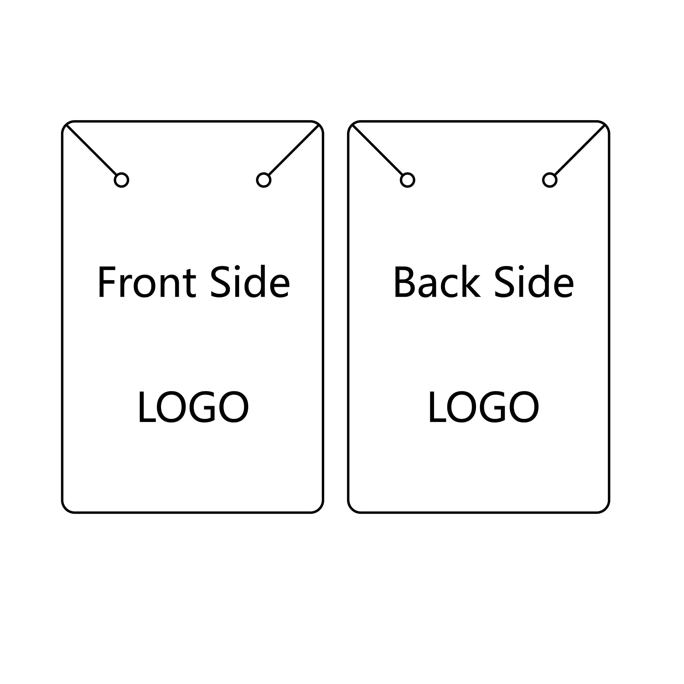 

100PCS 6x9cm 2 Sides Printing Personalize Necklace Cardboard Custom Earrings Display Holder Package For Small Business Wholesale