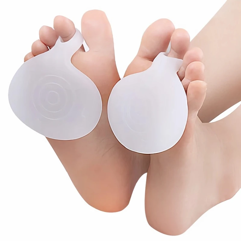 

1Pair Gel Pads Foot Care Pain Relief Silicone Forefoot Separators Cushion Shoes Insoles Toe Hallux Valgus Corrector Orthopedic