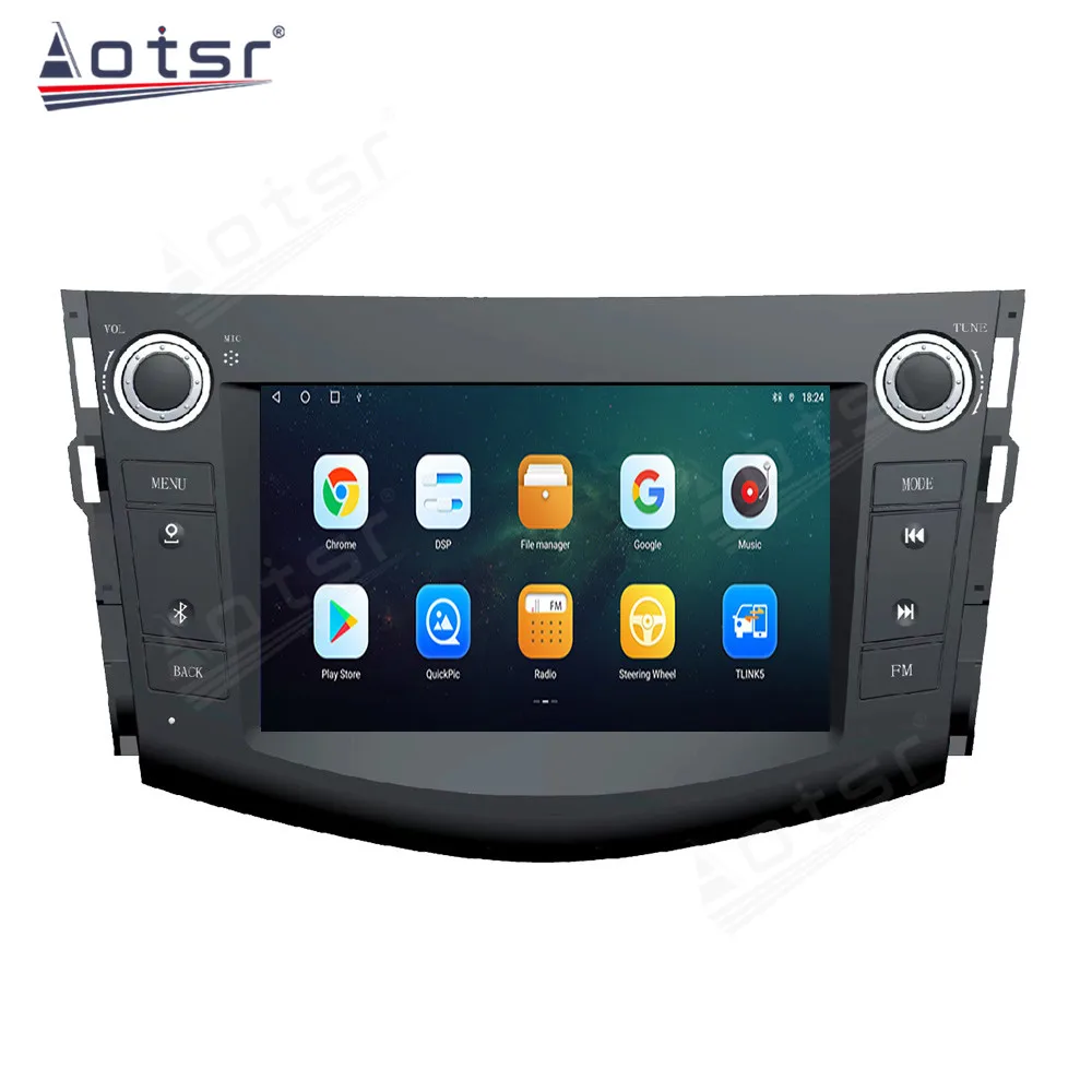 Для Toyota RAV4 2009-2012 автомобильный радиоприемник Carplay GPS-навигация QLED сенсорный экран