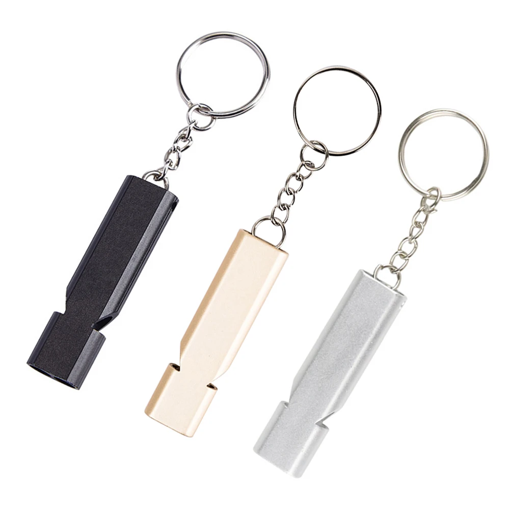 

1/2pcs Outdoor Camping Survival Frequency Whistle Multifunctional Portable EDC Tool SOS Earthquake Double Pipe Emergency Whistle