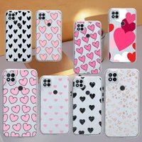 cute cartoon pink simple love phone case transparent for xiaomi redmi note x f poco 10 11 9 7 8 3 i t s pro cover shell coque