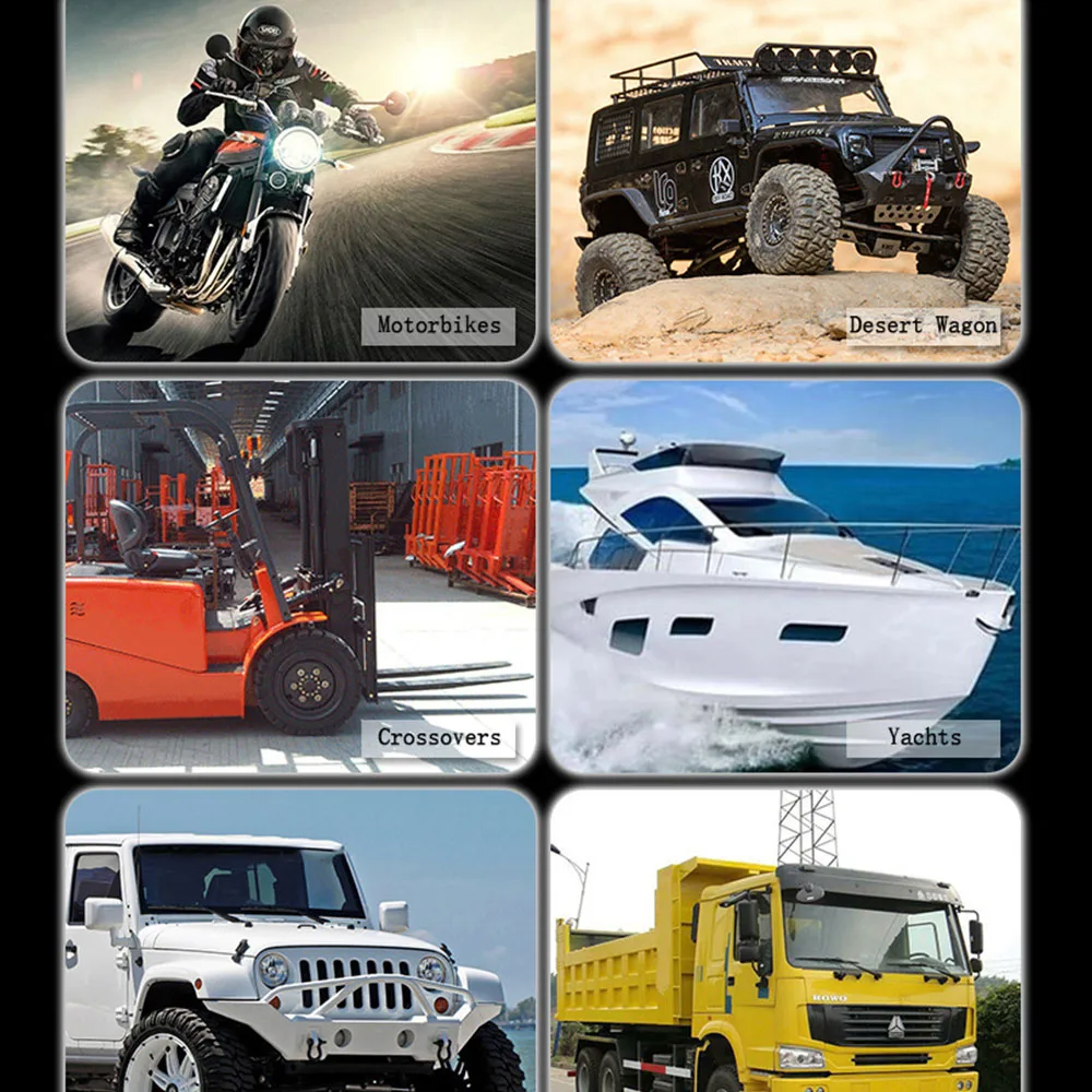 72 Вт внедорожник фонарь Рабочая лампа 5 дюймов для автомобилей мотоциклов