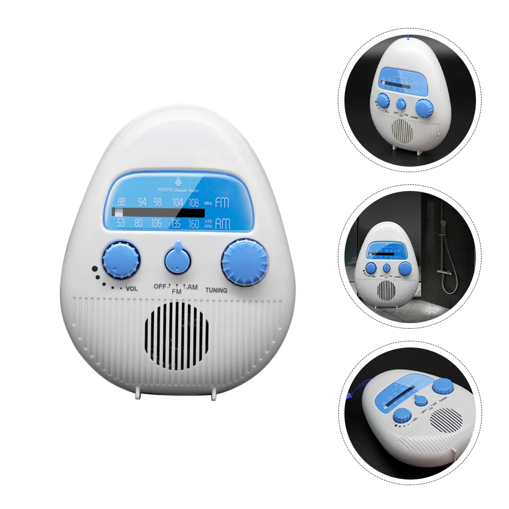 

1 Set Shower Radio Good Useful Fine Durable Bathroom Radio Loudspeaker Waterproof Radio