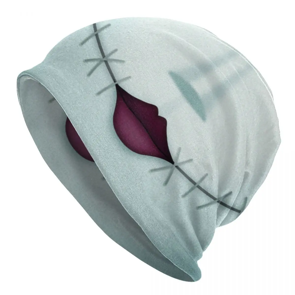 

Шапка-улыбка с вышивкой Салли, шапки, Модная вязаная шапка, теплая зимняя шапка с рождественским мотивом, для Хэллоуина, кошмар, облегающие ш...