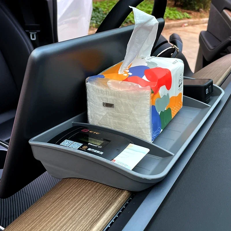 Задний ящик для хранения экрана Tesla Model 3 Y поднос приборной панели коробка