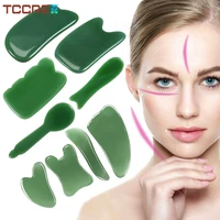 facial gua sha massage tool natural jade stone scraping board face remove toxinsprevents wrinklesboost radiance of complexion