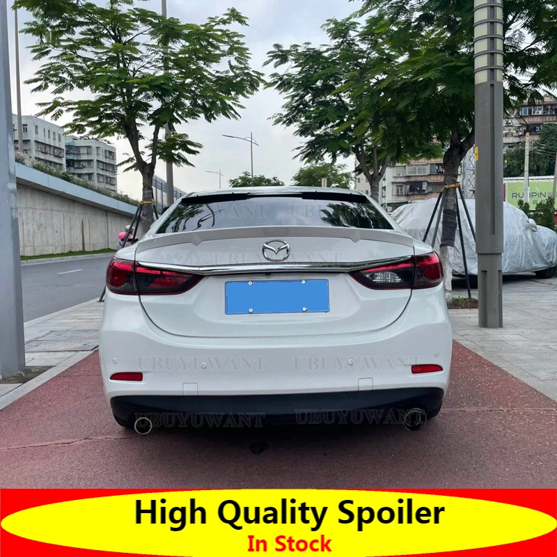 

Спойлер Atenza для Mazda 6 2014-2021, высококачественный спойлер из АБС-пластика для заднего крыла автомобиля, задний спойлер грунтовного цвета для ...