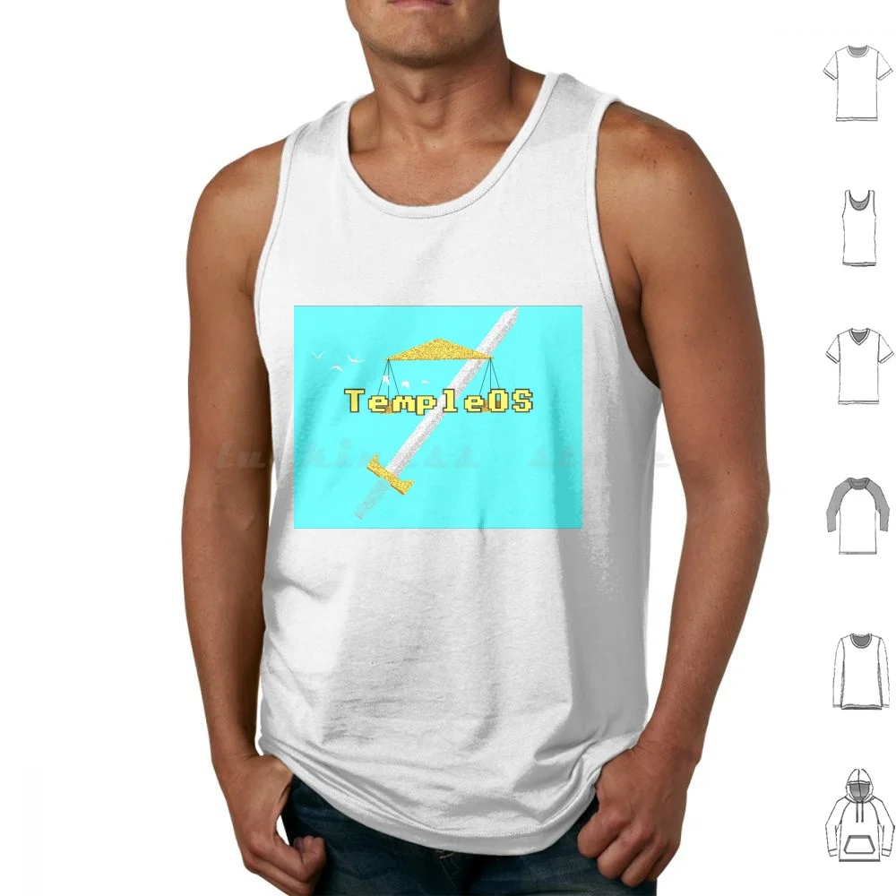 

Templeos Forever Tank Tops Print Cotton Templeos Temple Os Terry Davis Terry A Davis Programming Holy C Unix Linux Tech