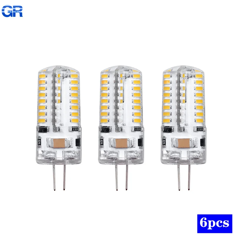 Светодиодная лампочка G4 SMD3014, 6 шт./лот, 2 Вт, 3 Вт, 4 Вт, 5 Вт, 7 Вт, 9 Вт, 12 В переменного тока, 220 В