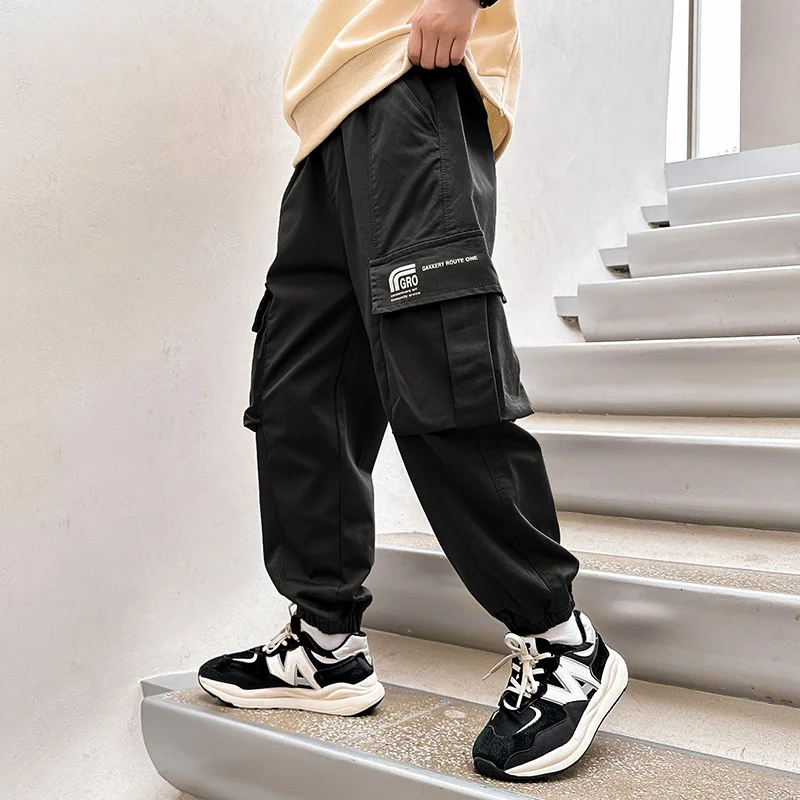 Брюки-карго Детские с большими карманами на Возраст 4-14 лет