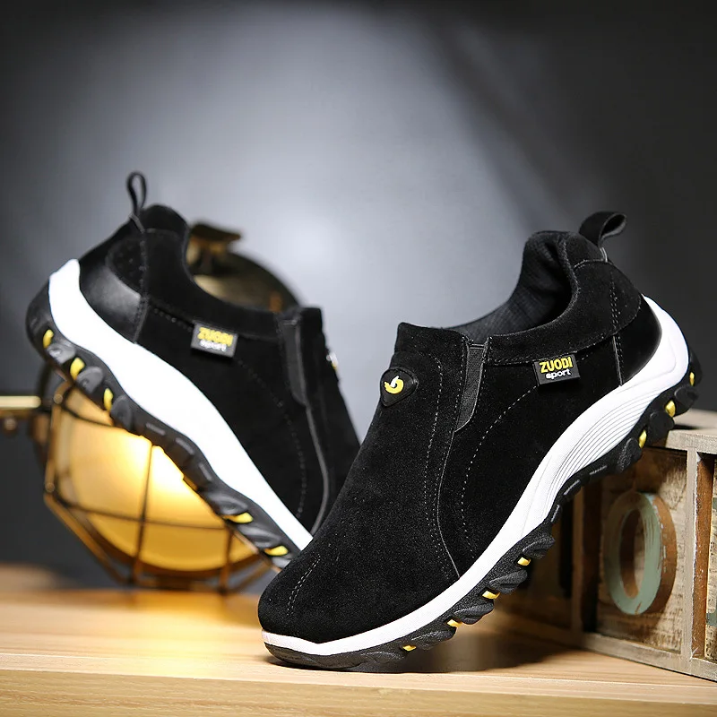 

2022 Men Casual Shoes Loafers Sneakers For Men Outdoors Breathable Shoes Flock Male Footwear Walking Comfortable Non-slip Shoes