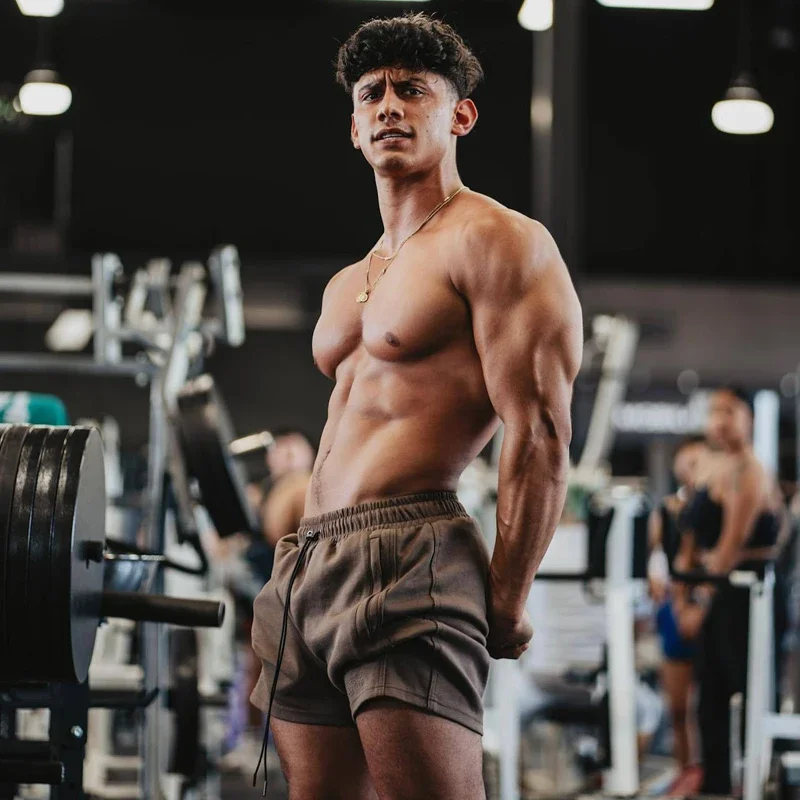 Мужские повседневные спортивные шорты из чистого хлопка пятиконечные брюки