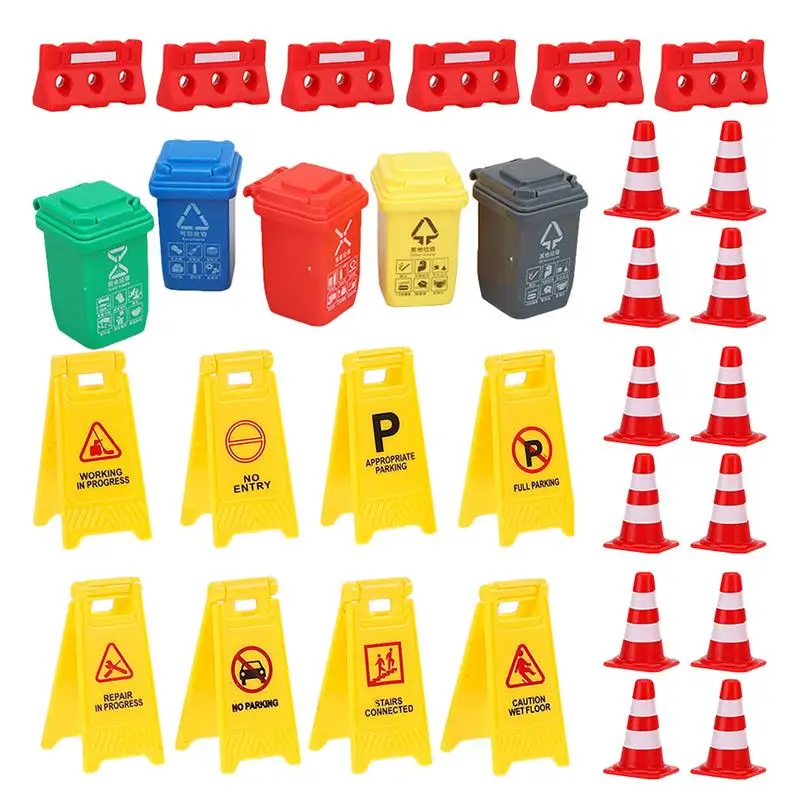 

1 Set of Children Traffic Prop Cognitive Toys Simulation Traffic Sign Toys Kids Educational Toys