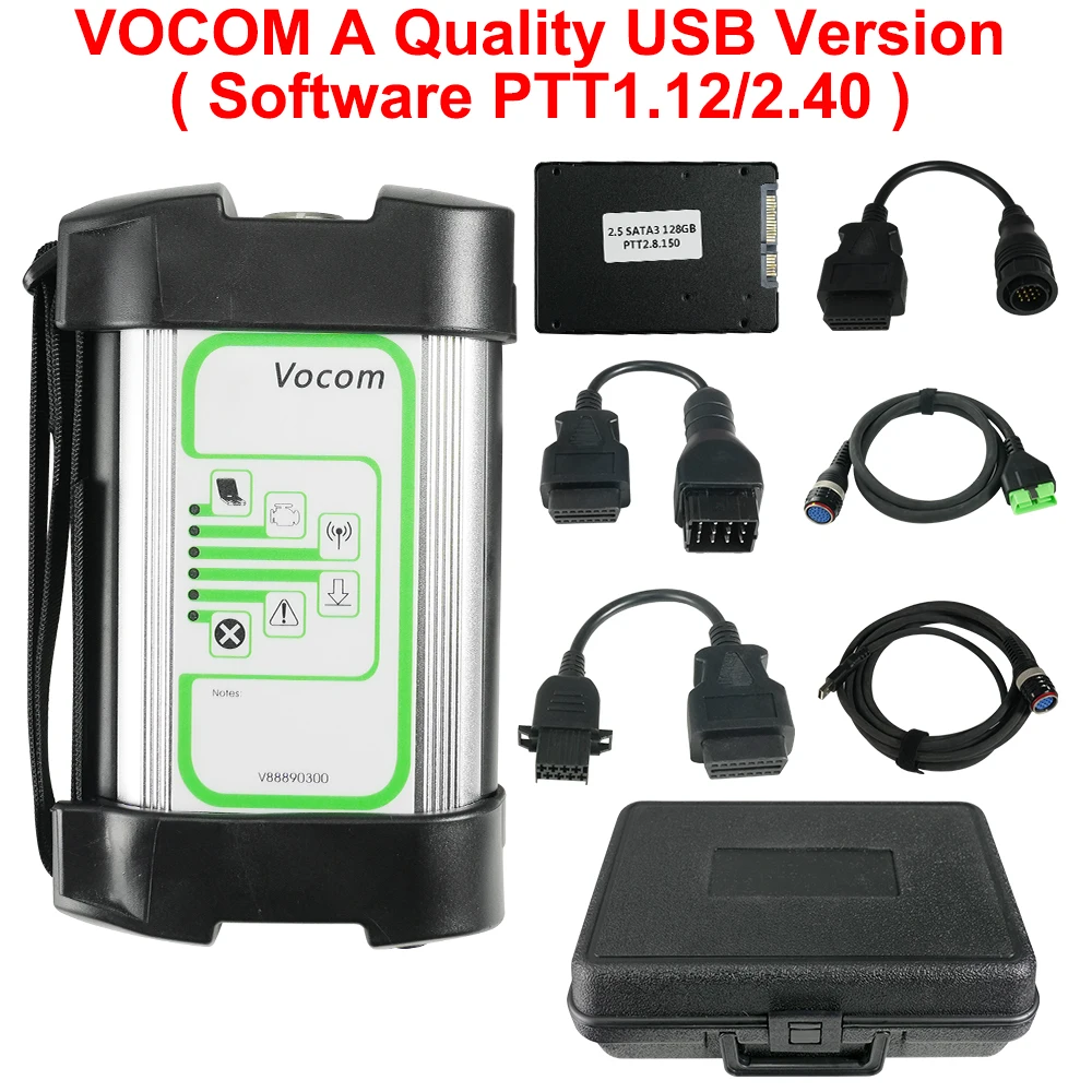 Новинка для Volvo 88890300 Vocom интерфейс диагностический инструмент для грузовика калибровка и программирование для UD/Mack/Volvo Vocom онлайн обновление