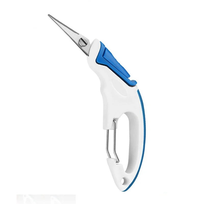 

Stainless Steel Fishing Lines Scissors Push-Pull Self-Locking Fishing Scissors With Hooks Road Pliers